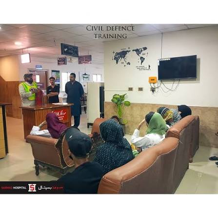 Patient waiting area at Sarmad Hospital